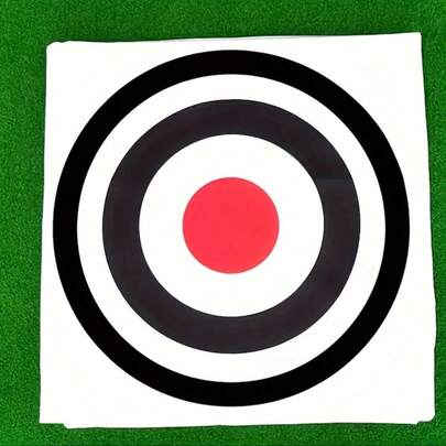 1片加厚高尔夫击球布 - 白色目标布，适用于高尔夫挥杆练习网，室内外均可使用