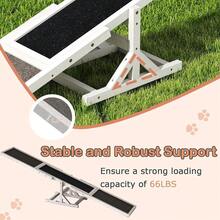 Wooden Dog Agility Seesaw, Dog Exercise & Play Set, Outdoor Run Game Toy, Climbing Platform Balance Training Equipment, Weatherproof Pet Supplies For Backyard Obstacle Courses (Grey) - White - View 7