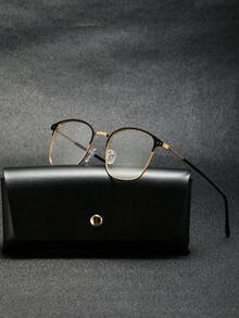 1 chiếc kính thời trang gọng kim loại đổi màu (kèm hộp đựng kính, khăn lau, dây đeo), thích hợp cho lái xe, hoạt động ngoài trời, đọc sách, đa năng. - Vàng - Xem 8