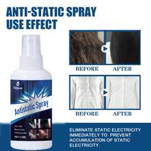 Removedor de Eletricidade Estática de Roupas, Spray Anti-Estático para Casa, Removedor de Rugas e Estática para Cabelo, Roupas, Interior de Carro, Cortinas, Sofá, Carpete, Animais de Estimação - Líquido - Visão 8