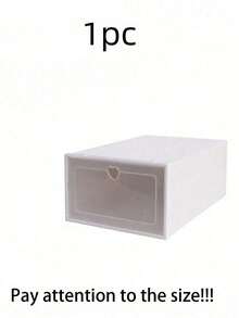 Set de 12/6/4/2 cajas de almacenamiento de zapatos de plástico transparente plegables, con tapa abatible, organizador de zapatos para debajo de la cama, a prueba de humedad y polvo - Multicolor - Ver 13