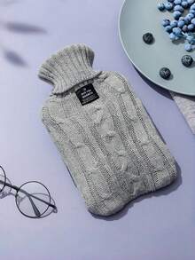 1pc 1000ml/2000mlHot Water Bag Filled With Water, Warm Water Bag For Women, Hot Compress For The Stomach, Student Size, Water Filled, Warm Hands, Cute Plush Baby - Navy Blue - View 8
