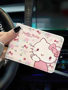 Sanrio Hello Kitty Double Card Holder, Card Organizer, Multi-Slot Driving License And Vehicle Registration Document Folder, Adorable And Charming Pattern Design, Adds Sweet And Elegant Style To Your Documents, Suitable As A Holiday Gift - Multicolor - View 4