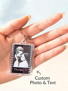 Portachiavi lungo personalizzato con foto e testo, portachiavi in acrilico personalizzato, portachiavi di coppia personalizzato, portachiavi con foto, regalo per la mamma, regalo per il papà, regalo di compleanno, San Valentino, anniversario, regalo per la coppia, festa della mamma, festa del papà, colorato, carino, affascinante - Multicolore - Visualizzare 16