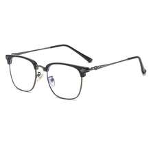 1PCS Fashion Half-Frame Business Elegant Reading Glasses Square Round Metal Texture High-Definition Reading Eye Protection Multiple Colors And Degrees Available - Gọng kính gọng đồi mồi - Xem 2