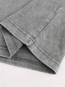 Ichigo Hollow Form Bleach Anime Shirt, Vintage Washed Oversized Graphic Tee, Vasto Lorde Mask Art, Kurosaki Ichigo Transformation T-Shirt, Unisex Streetwear Anime Merch Gift For Bleach Fans - 灰色 - 查看 4