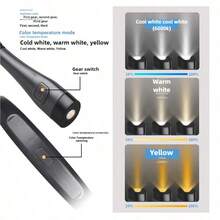 LED阅读灯，适合在床上阅读的台灯，亮度可调，3种颜色可选，可弯曲灯臂，三档亮度调节（低/中/高），三种色温切换（暖黄/暖白/冷白） - 多款式 - 查看 2