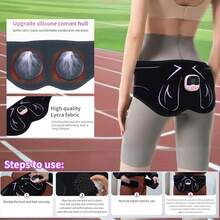 Entrenador de Cadera EMS para Mujeres - 10 Modos, 30 Niveles de Fuerza, Pantalla LED y Control Remoto, Cinturón Ajustable Inalámbrico para Levantar, Moldear y Contornear Glúteos (110 cm, Carga USB) - 1 - Ver 6