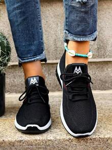 Women's Comfort Slip-On Sneakers - With Arch Support And Skin-Friendly Foam, Breathable Knitted Fabric, All-Day Lightweight Walking Shoes, Non-Slip PVC Sole - Suitable For Nurses, Teachers, Standing And Running Errands, Orthopedic Shoes, Delicate Embossed Design, Exquisite Embroidery, Soft Cushioning, Comfortable For Long Hours Of Standing - 黑色升級版 - 查看 4