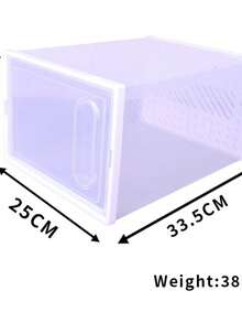 透明塑料鞋盒，鞋子展示柜，防尘防水收纳盒，加厚家用收纳整理盒 - 無色 - 查看 5