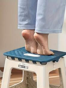 1个8/9/10英寸厚塑料折叠凳，便携式迷你户外成人椅，长凳，便携式钓鱼椅，户外，方便，节省空间，凳子，折叠凳，厨房凳，折叠椅，折叠厨房凳，浴室凳，吧台凳，带软垫座椅 - 彩色 - 查看 8