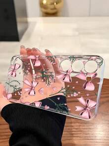 1个时尚粉色爱心蝴蝶结软手机壳，兼容华为荣耀、红米、摩托罗拉、三星Galaxy A04e/12/A13/A14/A34/A50/A52/A53/A54/S21/S22/S23/S24/S25/S25Ultra/S25FE/S26/S26 Plus/S26 Ultra/S26 Edge、6A/7A/8A、12T/13T/15T/15T Pro - 無色 - 查看 4