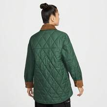 Nike Women's AS W NSW NNSC QULT JKT GCEL Woven Hooded Jacket IQ3942-323 - Green - View 2