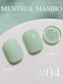 MISS SHAKA 10毫升 冬春美甲 情人节 绿色玻璃珠 猫眼凝胶指甲油 2026 冰透明白色 薄荷曼波风格指甲油 美甲沙龙家用DIY美甲用品 - 彩色 - 查看 8