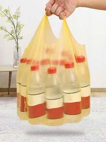 200pcs/Pack Household Handheld Large Roll Trash Bags, Vest Style Plastic Bags, Durable Thick, Creative Box Dispenser - Multicolor - View 7