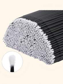 Mini Eyelash Extension Applicator Tool, Designed For Precise Glue Removal, With Mini Brush Head And Mini Cleaning Brush - Black - View 9