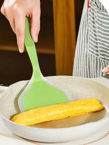 1pc Non-Stick Spatula, Wide Silicone Spatula - Heat Resistant & Dishwasher , Suitable For Cooking Omelets, Pizza, Steak, Pancakes, And Sandwiches - Multicolor - View 7
