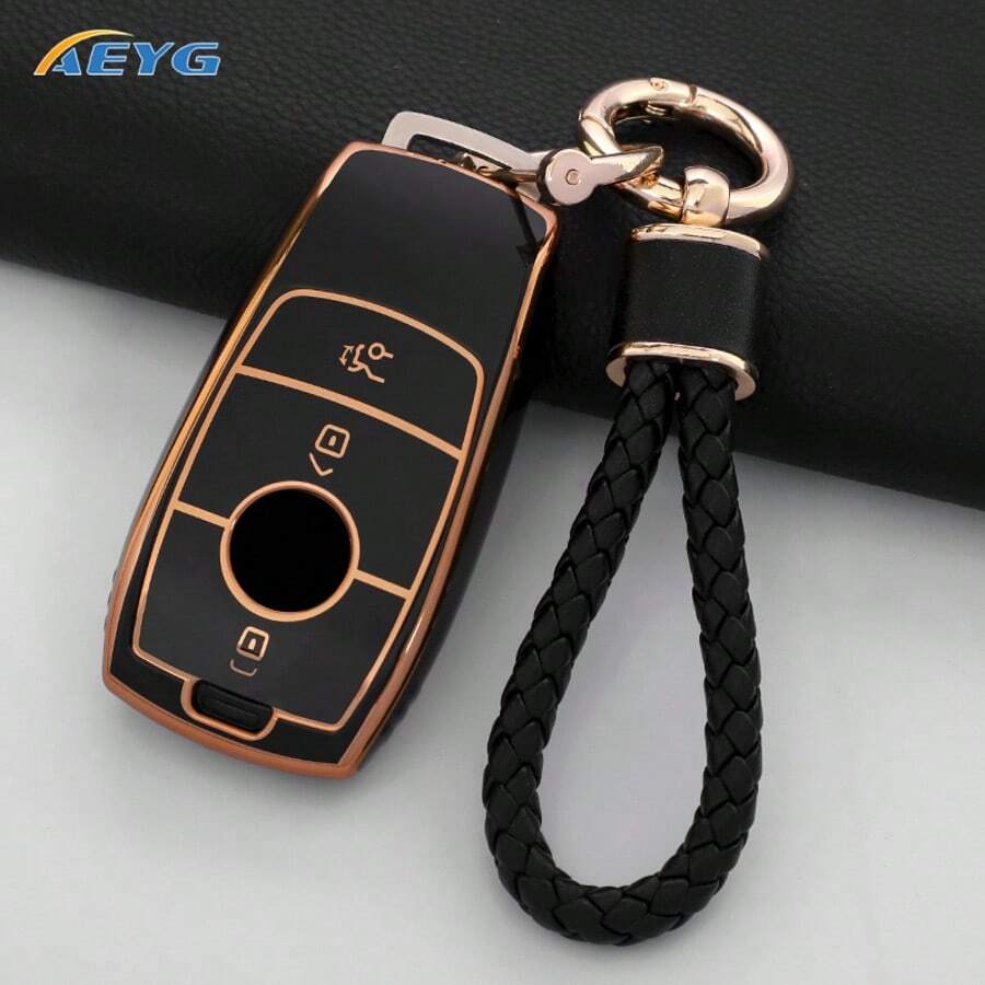 New TPU Car Key Case Cover Compatible With Mercedes Benz A C E S G Class GLC CLE CLA GLB GLS W177 W205 W213 W222 X167 AMG - Mercedes-benz B - View 1