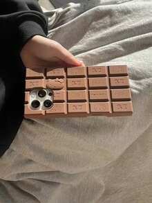 SANRIO 貓咪卡通 3D 巧克力鍵盤 KT Cat 手機殼，適用於 iPhone 16/13 Pro Max，矽膠全包覆保護殼，相容 iPhone 15/14/13 - 棕色 - 查看 3
