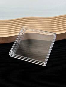 Square Handmade Nail Art Display Box, High-Clarity Plastic Flip Cover Box, Makeup & Eyelash Packaging Box, Nail Art Tool Empty Box (Excluding Nail Plates) - Multicolor - View 10