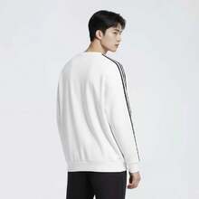 Adidas Originals Oversized Crew Sweatshirt For Men - Comfortable, Soft, And Relaxed Fit - White/Black - View 2