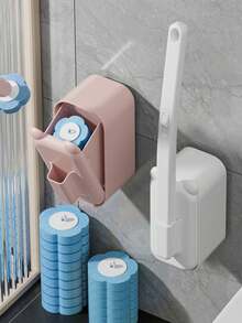 Bộ cọ vệ sinh bồn cầu gồm 1 đầu cọ thay thế dùng một lần, dụng cụ vệ sinh bồn cầu thiết kế tai mèo dễ thương, 3 đầu cọ có thể thay thế, kèm hộp đựng, dụng cụ vệ sinh thiết yếu cho phòng tắm, thích hợp để làm sạch bồn cầu, bồn rửa, sàn và tường phòng tắm, món quà tân gia hoặc quà tặng ngày lễ tuyệt vời. - Nhiều màu - Xem 9