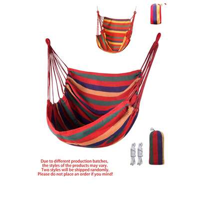 Hamaca 3 en 1: Esta hamaca portátil está hecha de tela cómoda y viene con una bolsa de viaje y cuerdas, lo que la hace adecuada para usar en el jardín, camping, patio exterior/interior, balcón, patio trasero, playa y parque.