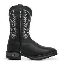 Men's Western Boot, New Release, Mid-Calf Ankle Boot, Embroidered, Square Toe, Reinforced Sole, Tx - Nam giới người Texas - Xem 8