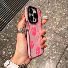 Cherry Phone Case, Pop Art Style, For Compatible With IPhone 17/17pro/17promax/17Air/Iphone16/16pro/16plus/16promax/15/15promax/15pro/11/12/13/14promax/12mini/13mini/11pro/11promax/12pro/12promax/13pro/13promax/14pro/14promax, Summer Fruit Treat Gift, Vibrant Sweet Icon Present - Màu Hồng baby - Xem 6