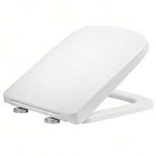 Soft Close Square Toilet Seat Quick Release Anti-Bacterial Adjustable Heavy Duty - A - View 1