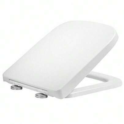 Soft Close Square Toilet Seat Quick Release Anti-Bacterial Adjustable Heavy Duty