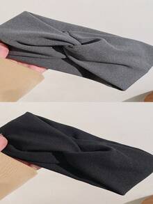 1PC/2PCS/3PCS/Women's Thick Winter Headband - Soft Solid Color Hair Accessory, Elegant Bohemian Style Loose Headband, Suitable For Cold Weather, Christmas, Thanksgiving, And Holiday Gifts Multi Functional Headband, Winter Headband, Women's Winter Warm Headband, Soft Headband, Elastic Headband, Women's Elastic Headband (Due To Lighting Reasons, There May Be Some Color Difference In Photos Taken) - Multicolor - View 29