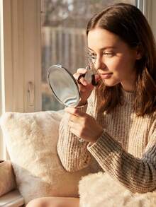 1pc Eyelash Curler With Comb, Suitable For All Eye Shapes, Curved Eyelash Curler, Natural & Long-Lasting, Women Makeup Gift - Black - View 5