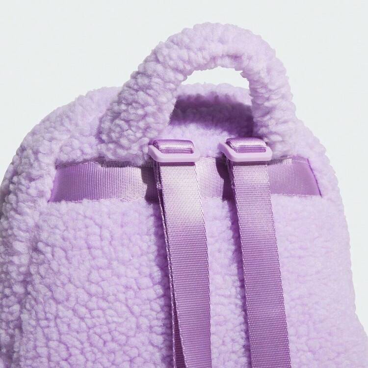 adidas 毛絨感運動休閒時尚百搭背包雙肩包 女款 紫色 - 淡紫色 - 查看 6