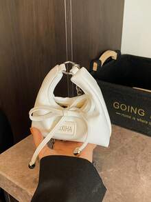 1个青少年斜挎包，便携式马卡龙色，外出必备，包含耳机盒、口红盒、零钱包 - 蝴蝶結 - 查看 12