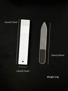 Glass Nail File Stick Box, Foot & Hand Care Callus Remover, Nail Shaping & Polishing Buffing Sticks, Easy To Clean Manicure Tools - Clear - View 10