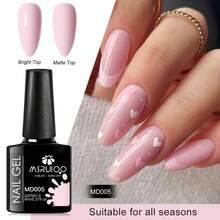 7支/套 8毫升马卡龙色凝胶指甲油套装，持久耐用，不含铅、HEMA和TPO，可卸除UV凝胶指甲油，适合夏季美甲、DIY美甲设计，美甲沙龙和家庭使用皆宜。 - 彩色 - 查看 6