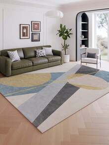 Alfombra decorativa de lujo con diseño de patchwork, hecha de material de lana sintética para sala de estar, sofá, dormitorio, mesita de noche, comedor, cocina, cojín de silla de oficina, entrada, manta de picnic al aire libre, manta de camping - gris oscuro - Ver 13