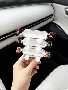 Cartoon Bear Car Phone Holder, Creative Car Air Vent Mount Gravity Sensor Navigation Bracket - A - View 8