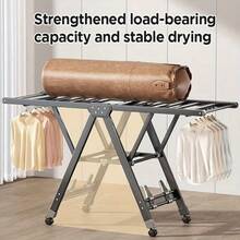 Wäscheständer - Doppellagige, faltbare Wäscheleine + kein Aufbau erforderlich - Übersicht 7