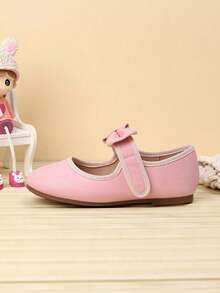 Zapatos decorados con lazos lindos para niña, adecuados para otoño/invierno - Rosa - View 5