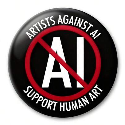 2 piezas de broches de moda de última con diseño de IA y 2D, insignia de dibujos animados unisex redonda, adecuada como accesorio para ropa, mochila, sombrero para amigos, colegas y compañeros de clase, ideas interesantes para diversas ocasiones