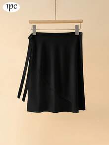 50厘米女士芭蕾舞裙，成人连体芭蕾舞裙，蕾丝系带腰身，裹身裙，适合瑜伽、拉丁舞训练，也适合舞蹈老师穿着。 - 彩色 - 查看 16