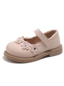 1 Pair Girls' Floral Slip-On Loafers, Princess Casual Shoes, Toddler & Little Kid Non-Slip Soft Sole Vintage Mary Jane Shoes, Breathable Comfortable Versatile Shoes For Spring, Summer, Fall - Pink - View 8