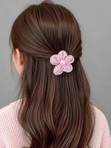 438 szt./zestaw wielokolorowych spinek do włosów z sztucznymi perłami i kwiatami dla dziewczynek, urocze spinki do włosów w stylu księżniczki, spinki do włosów z aligatora, elastyczne gumki do włosów, nieuszkadzające, odpowiednie do codziennego użytku i do szkoły - Wielokolorowe - Zobacz 2