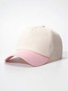 1pc Color Block Adjustable Baseball Cap, Outdoor Sun Protection Casual Hat Suitable For Boys And Girls, Spring/Autumn Travel Beach Holiday - Baseball Cap - View 17