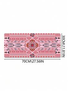 图案桌垫，适用于家庭和办公室的加长型大型鼠标垫、大型游戏鼠标垫、笔记本电脑键盘垫，底部采用防滑橡胶材质，边缘缝合加固。 - 彩色 - 查看 12