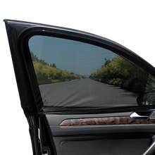 2 Pack Car Window Shades - Highly Elastic Universal Car Side Window Cover, Breathable Mesh Camping Car Sun Shade For Reduce UV Rays, Car Screen Mosquito Net Privacy Protection (Front) - Front/2 Pcs - View 1