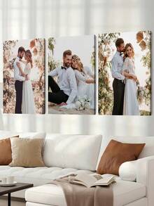 3件套定制帆布墙画,个性化无框海报,温馨室内有框帆布画,婚礼纪念品,婚礼装饰,复活节装饰,母亲节礼物,父亲节礼物,个性化纪念礼物,适用于复活节、婚礼、母亲节、父亲节、情人节、房间装饰,可定制商品,卧室装饰,定制礼物,图片,照片,有框墙画,送给闺蜜的礼物,送给家人的礼物,生日礼物,送给男友、女友、家人、爱人、朋友的礼物,永恒的爱 - 彩色 - 查看 3