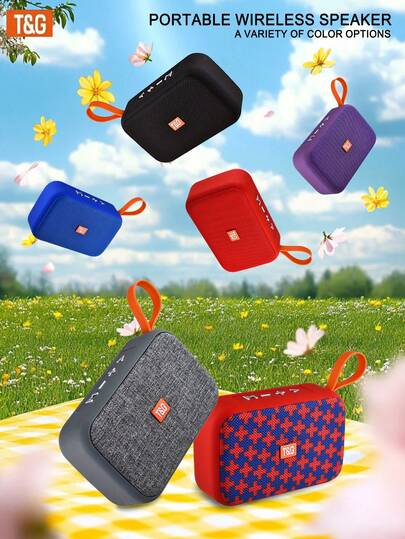 T&G506 Portable Mini Wireless Speaker | Stereo | Rainproof | Compact Outdoor Speaker | Supports TF Card/AUX Input | Available In Multiple Colors | Perfect For Cycling, Camping, Beach Parties, And Gifting | Great Gift Choice | Compatible With Smartphones | 500mAh Battery